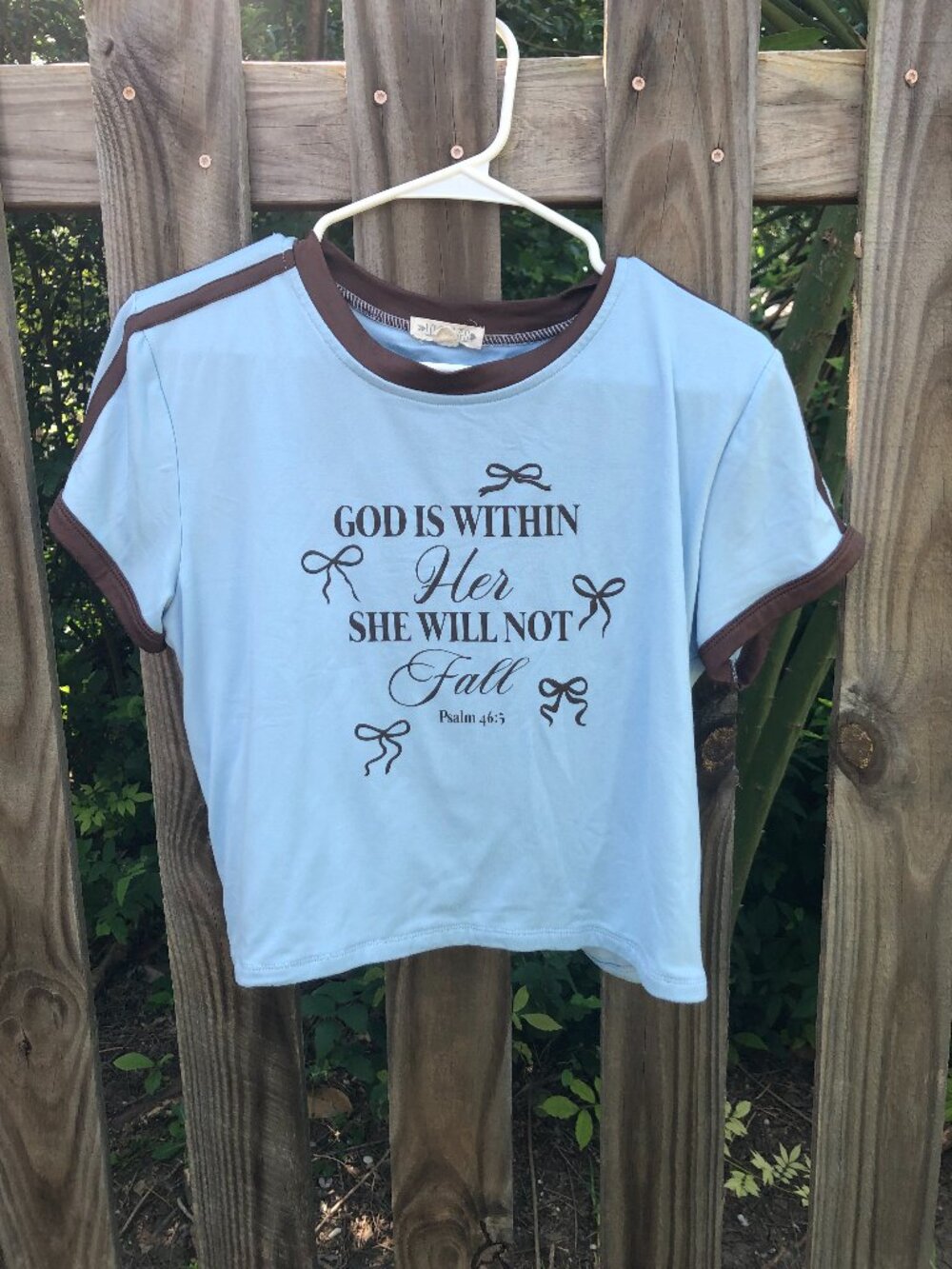 Love Dazed T-Shirt with Psalm 46:5 graphic, Size XL
